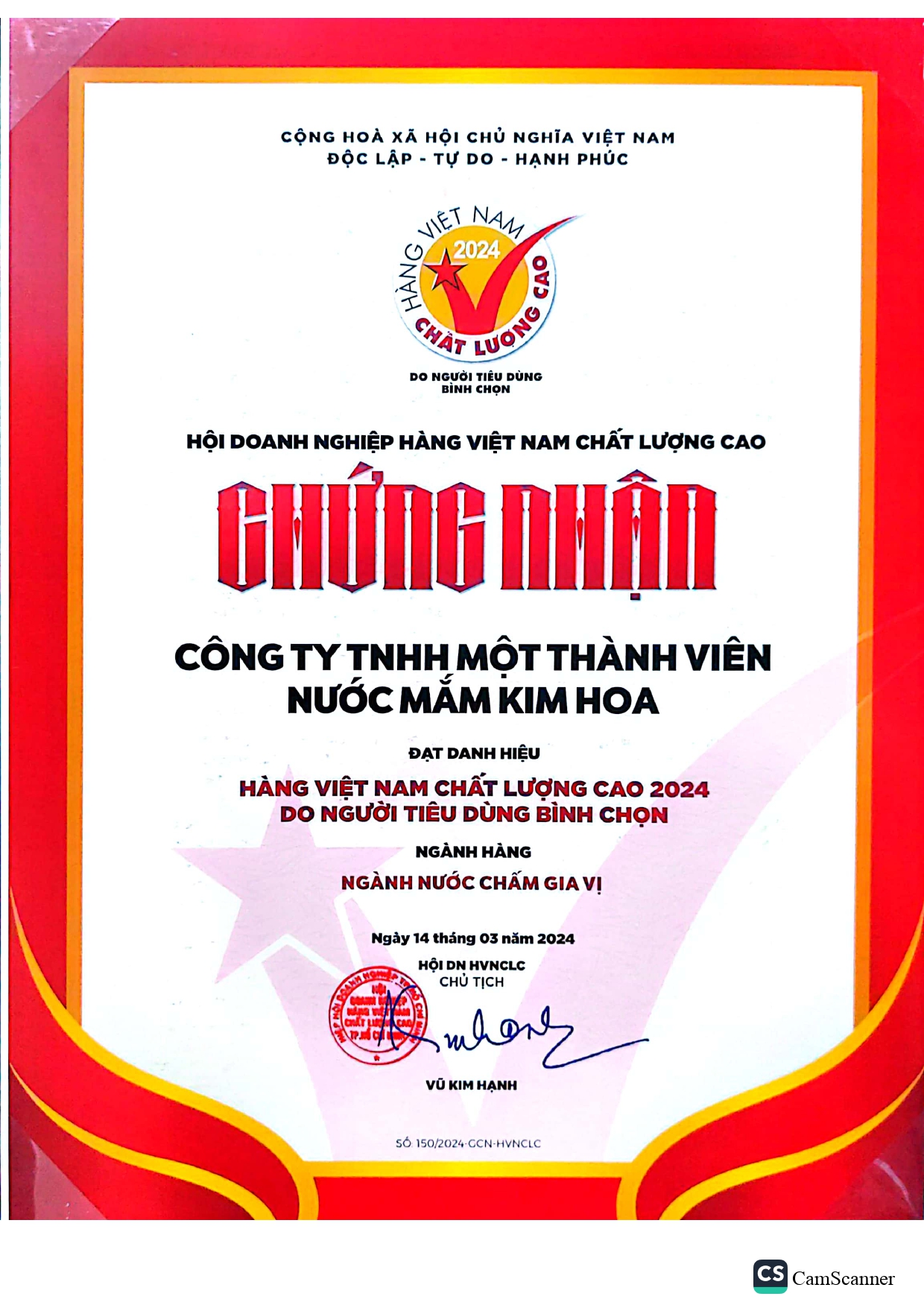 CN Hàng Việt Nam Chất Lượng Cao 2024